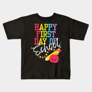 Happy first day of school teaching future elementary teacher Kids T-Shirt